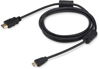 Кабель аудио-видео Buro HDMI 1.4 HDMI (m)/Mini HDMI (m) 1.8м. феррит.кольца позолоч.конт. черный (MINIHDMI-1.8M) - купить недорого с доставкой в интернет-магазине