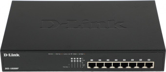 Коммутатор D-Link DGS-1008MP/B1A 8x1Гбит/с 8PoE+ 125W неуправляемый - цена, купить или заказать с доставкой в интернет-магазине Коммутатор D-Link DGS-1008MP/B1A 8x1Гбит/с 8PoE+ 125W неуправляемый - купить недорого с доставкой в интернет-магазине