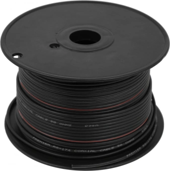 Кабель Premier RG-174/U BC BK 100м. черный (20-100 100) - купить недорого с доставкой в интернет-магазине
