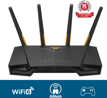 Роутер беспроводной Asus TUF-AX3000 AX3000 10/100/1000BASE-TX/4G ready - цена, купить или заказать с доставкой в интернет-магазине Роутер беспроводной Asus TUF-AX3000 AX3000 10/100/1000BASE-TX/4G ready - купить недорого с доставкой в интернет-магазине