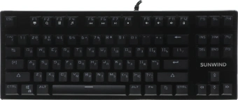 Клавиатура SunWind SW-K900G механическая черный USB Multimedia for gamer LED (1422332) кабель 1.8м - купить недорого с доставкой в интернет-магазине