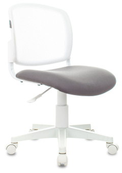 Кресло детское Бюрократ CH-W296NX белый TW-15 сиденье серый Neo Grey сетка/ткань крестов. пластик белый пластик белый - купить недорого с доставкой в интернет-магазине