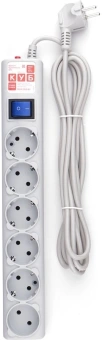 Сетевой фильтр Powercube SPG(5+1)-B-10 3м (6 розеток) серый (коробка) - купить недорого с доставкой в интернет-магазине