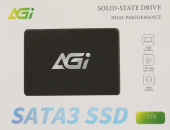 Накопитель SSD AGi SATA-III 1TB AGI1K0GIMAI238 AI238 2.5" - купить недорого с доставкой в интернет-магазине