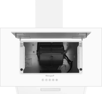 Вытяжка каминная Weissgauff Zaurak 60 PB белый управление: кнопочное (1 мотор) - купить недорого с доставкой в интернет-магазине