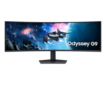 Монитор Samsung 49" Odyssey G9 S49FG916EIXCI черный VA LED 32:9 HDMI матовая HAS Piv 350cd 178гр/178гр 5120x1440 144Hz FreeSync Premium Pro DP USB 15.6кг - купить недорого с доставкой в интернет-магазине