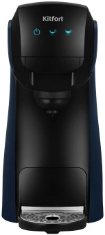 Кофемашина Kitfort КТ-7462 1450Вт синий/черный - купить недорого с доставкой в интернет-магазине