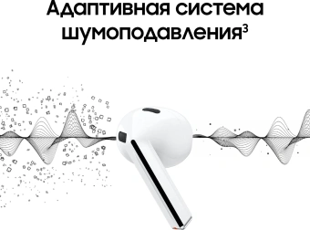 Гарнитура вкладыши Samsung Galaxy Buds 3 белый беспроводные bluetooth в ушной раковине (SM-R530NZWACIS) - купить недорого с доставкой в интернет-магазине