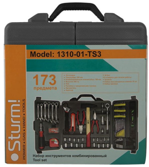 Набор инструментов Sturm! 1310-01-TS3 173 предмета (жесткий кейс) - купить недорого с доставкой в интернет-магазине