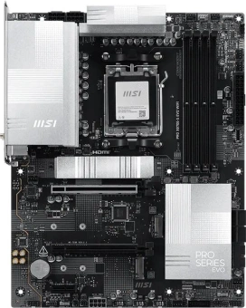 Материнская плата MSI PRO X870E-S EVO WIFI Socket AM5 AMD X870E 4xDDR5 ATX AC`97 8ch(7.1) 5Gigabit RAID+HDMI - купить недорого с доставкой в интернет-магазине