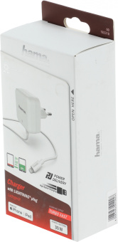 Сетевое зар./устр. Hama H-183318 30W 3A (PD) для Apple белый (00183318) - купить недорого с доставкой в интернет-магазине