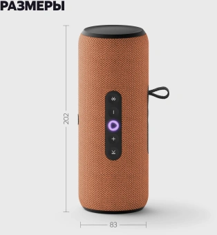 Умная колонка Yandex Стрит Алиса оранжевый 30W 2.0 BT/Wi-Fi 10м 3300mAh (YNDX-00030ORG) - купить недорого с доставкой в интернет-магазине