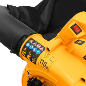 Воздуходувка-пылесос Denzel GL-260 желтый/черный - купить недорого с доставкой в интернет-магазине