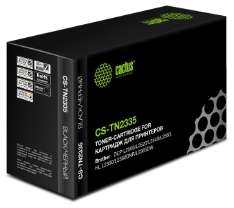Картридж лазерный Cactus CS-TN2335 TN-2335 черный (1200стр.) для Brother DCP L2500/L2520/L2540/L2560 - купить недорого с доставкой в интернет-магазине