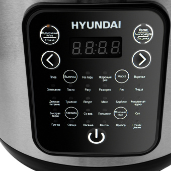 Мультиварка Hyundai HYMC-2401 5л 900Вт серебристый/черный - купить недорого с доставкой в интернет-магазине