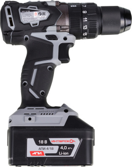 Дрель-шуруповерт Интерскол ДАУ-13/18В аккум. патрон:быстрозажимной (кейс в комплекте) (574.4.1.70) - купить недорого с доставкой в интернет-магазине