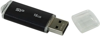 Флеш Диск Silicon Power 16GB Ultima U02 SP016GBUF2U02V1K USB2.0 черный - купить недорого с доставкой в интернет-магазине