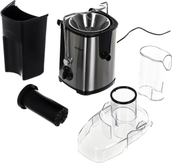 Соковыжималка центробежная Kitfort KT-1116 600Вт стальной - купить недорого с доставкой в интернет-магазине