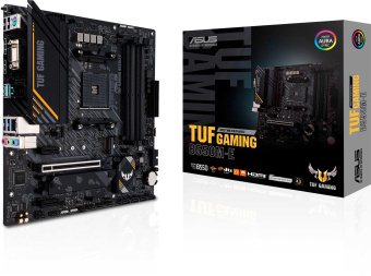 Материнская плата Asus TUF GAMING B550M-E Soc-AM4 AMD B550 4xDDR4 mATX AC`97 8ch(7.1) GbLAN RAID+VGA+HDMI+DP - купить недорого с доставкой в интернет-магазине