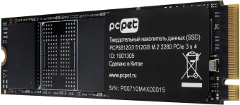 Накопитель SSD PC Pet PCIe 3.0 x4 512GB PCPS512G3 M.2 2280 OEM - купить недорого с доставкой в интернет-магазине