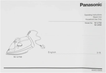 Утюг Panasonic NI-U750ATV 2600Вт синий/черный - купить недорого с доставкой в интернет-магазине