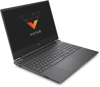Ноутбук HP Victus 15-fa0097ci Core i5 12450H 16Gb SSD512Gb NVIDIA GeForce RTX 3050 4Gb 15.6" IPS FHD (1920x1080) Free DOS silver WiFi BT Cam (A74LGEA) - купить недорого с доставкой в интернет-магазине