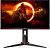 Монитор AOC 23.8" Value Line Q24G2A черный/красный IPS LED 16:9 HDMI M/M матовая HAS Piv 350cd 178гр/178гр 2560x1440 165Hz FreeSync Premium DP QHD 4.78кг