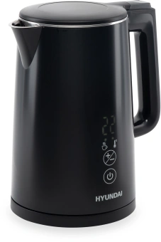 Чайник электрический Hyundai HYK-S5509 1.5л. 2200Вт черный корпус: металл/пластик - купить недорого с доставкой в интернет-магазине