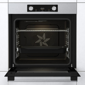 Духовой шкаф Электрический Gorenje BO6735E05X нержавеющая сталь/черный - купить недорого с доставкой в интернет-магазине