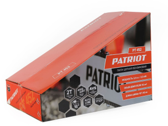 Бензопила Patriot PT 452 2500Вт 3.4л.с. дл.шины:16" (40cm) (220104452) - купить недорого с доставкой в интернет-магазине