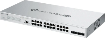 Коммутатор TP-Link Omada Pro S5500-24GP4F (L2+) 24x1Гбит/с 4xКомбо(1000BASE-T/SFP) 4SFP 24PoE+ 250W управляемый - купить недорого с доставкой в интернет-магазине