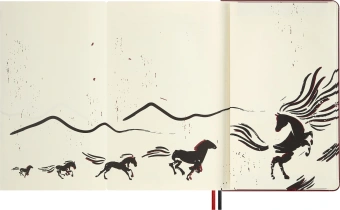 Блокнот Moleskine LIMITED EDITION ГОД ЛОШАДИ LECNYHRSQP060BBOX 130х210мм обложка текстиль 176стр. линейка подар.кор. бордовый - купить недорого с доставкой в интернет-магазине