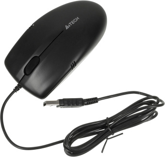 Мышь A4Tech OP-530NUS черный оптическая (1200dpi) silent USB (2but) - купить недорого с доставкой в интернет-магазине