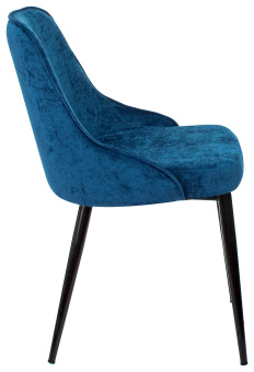 Стул для дома Бюрократ KF-5_2 комплект 2шт т.синий Velvet 29 металл черный на ножках (KF-5/VELV29_2) - купить недорого с доставкой в интернет-магазине