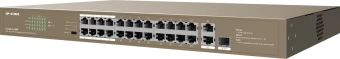 Коммутатор IP-Com F1126P-24-250W (L2) 24x100Мбит/с 2x1Гбит/с 1xКомбо(1000BASE-T/SFP) 1SFP 24PoE 230W неуправляемый - купить недорого с доставкой в интернет-магазине