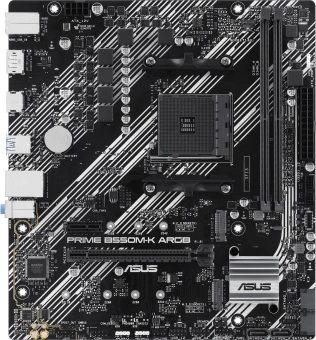 Материнская плата Asus PRIME B550M-K ARGB Soc-AM4 AMD B550 2xDDR4 mATX AC`97 8ch(7.1) GbLAN RAID+HDMI+DP - купить недорого с доставкой в интернет-магазине