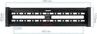 Кронштейн для телевизора Arm Media PLASMA-14 черный 26"-65" макс.50кг настенный наклон - купить недорого с доставкой в интернет-магазине