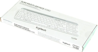 Клавиатура Logitech K580 белый/серебристый USB беспроводная BT/Radio slim Multimedia (920-009209) - купить недорого с доставкой в интернет-магазине