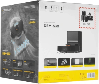 Пылесос-робот Deerma DEM-S30 40Вт черный - купить недорого с доставкой в интернет-магазине