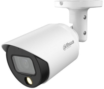 Камера видеонаблюдения аналоговая Dahua DH-HAC-HFW1509TP-A-LED-0280B-S2 2.8-2.8мм HD-CVI HD-TVI цв. корп.:белый (DH-HAC-HFW1509TP-A-LED-0280B) - купить недорого с доставкой в интернет-магазине