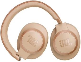 Гарнитура накладные JBL Live 770NC бежевый беспроводные bluetooth оголовье (JBLLIVE770NCSAT) - купить недорого с доставкой в интернет-магазине