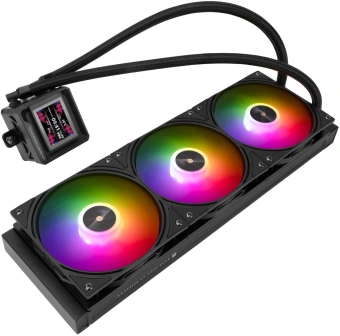 Система водяного охлаждения Thermalright Frozen Warframe SE 360 ARGB Soc-AM5/AM4/1151/1200/2066/2011/1700 черный 4-pin 29.8dB Al LCD Ret (F-WFRAME-SE-360-BL-ARGB) - купить недорого с доставкой в интернет-магазине