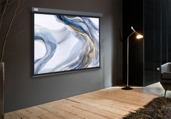 Экран Cactus 128x170.7см Wallscreen CS-PSW-128X170-SG 4:3 настенно-потолочный рулонный серый - купить недорого с доставкой в интернет-магазине