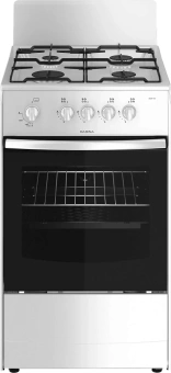 Плита Газовая Darina 1A GM341 001 W белый (без крышки) реш.сталь - купить недорого с доставкой в интернет-магазине