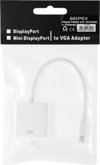 Переходник miniDisplayPort (m) VGA (f) белый - купить недорого с доставкой в интернет-магазине