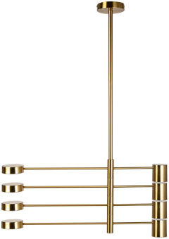 Люстра Hiper Abby H831-1 потолоч. 4000K цв.св.:белый нейтральный золотистый - купить недорого с доставкой в интернет-магазине