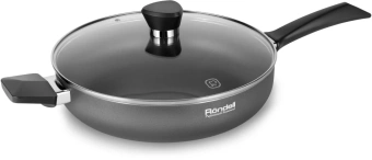 Сотейник Rondell Strike RDA-1399 d=28см (с крышкой) серый - купить недорого с доставкой в интернет-магазине