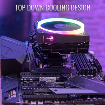 Устройство охлаждения(кулер) Aerocool Cylon 3H ARGB Soc-AM5/AM4/1200/1700/1851 черный 4-pin 13-24dB Al+Cu 125W 480gr Ret (CYLON 3H ARGB PWM 4P) - купить недорого с доставкой в интернет-магазине