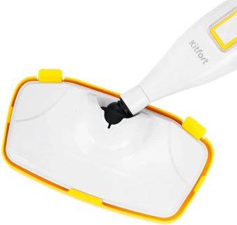 Швабра паровая Kitfort КТ-1097 1250Вт белый/желтый - купить недорого с доставкой в интернет-магазине