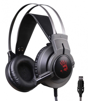 Наушники с микрофоном A4Tech Bloody G437 черный 1.8м мониторные оголовье (G437) - купить недорого с доставкой в интернет-магазине